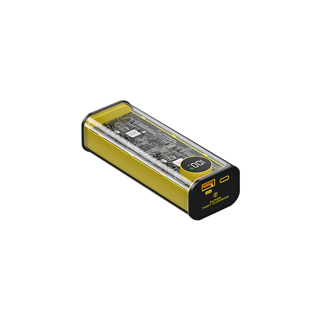 Large Capacity 100W Transparent Wireless Mobile Power Bank 20000mah Fast Charging