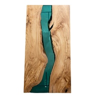 Table basse de luxe en bois massif résine époxy dessus de table moderne personnalisé décoration de salon table centrale