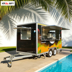 Structure carrée en acier inoxydable pour remorque, homologuée DOT VIN CE, équipement complet de barbecue pour fumoir, grill, hot-dogs, restauration rapide, cuisine mobile - Product Image 3