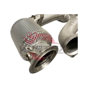 Tubo de Escape de Alto Flujo Vortex de Acero Inoxidable 304 para BMW X5M F95 X6M F96 S63 4.4T V8 2020–2024 con Protector Térmico Sin Advertencia de Luz de Emergencia (CEL) - Product Image 3