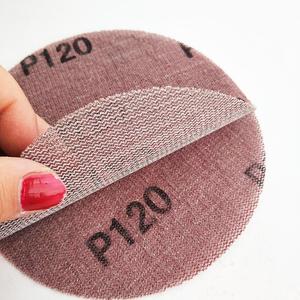 차단 방지가 우수한 무먼지 알루미늄 산화물 샌딩 디스크 건조 사포 연마 스크린 후크 루프 메쉬 - Product Image 6