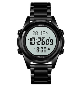 Montre numérique islamique <span class=keywords><strong>Skmei</strong></span> <span class=keywords><strong>1667</strong></span> de qualité supérieure avec boussole de prière pour homme musulman - Product Image 5