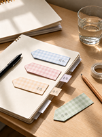 Marque-page personnalisé, étiquette autocollante imperméable en PET, index transparent, notes adhésives pour le bureau et l'école