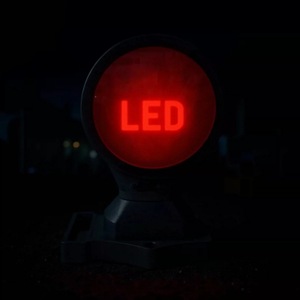 Luz de Señalización Ferroviaria LED Roja Magnética Intermitente FL4831, IP65, Alimentada por Batería, Luz Direccional de Doble Cara - Product Image 1