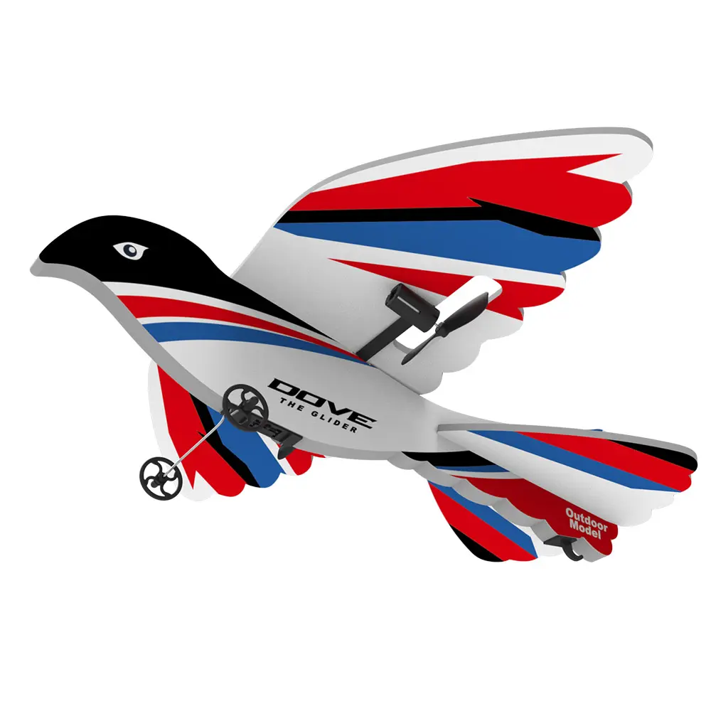 Longxi 2.4G 3-CH rc pombas avião voar brinquedo RC avião MPP modelo brid brinquedos rc planador jato