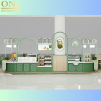 ONI Kiosque de restauration rapide personnalisé pour centre commercial, café, café, café, café, meubles avec éclairage LED, vente de jus de fruits