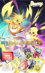 Carte da Gioco Pokémon Daway Collezione Metallica Diamond Carte con Personaggi Anime Carini Pikachu Gengar Regali Sorpresa per Bambini - Product Image 2