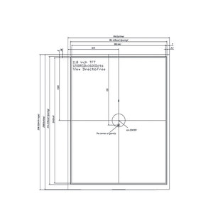 หน้าจอความสว่างสูง1200X1600 11.8นิ้ว750nits IPS LVDS อุณหภูมิกว้างจอแสดงผล TFT LCD - Product Image 2