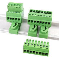 Fil monté sur rail DIN pour câbler le bornier mâle et femelle pas de connexion 3.81MM