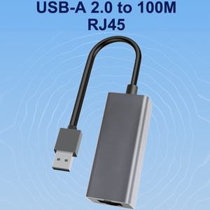 Adaptador USB 2.0 a RJ45 Ethernet LAN - Conexión por Cable 10/100Mbps para Uso Externo en Portátiles, Disponible para <span class=keywords><strong>MI</strong></span> Air/Surface <span class=keywords><strong>Book</strong></span>, Lenovo/iMac/DELL - Product Image 2