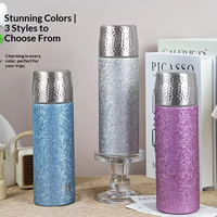 Tasse isotherme en titane pur avec infuseur à thé, couvercle à ouverture rapide, double paroi, séparateur thé-eau, design antidérapant 6-12