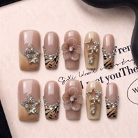Faux ongles à presser en PMMA faits main 3D, courbes françaises de 2,5 mm, aspect plastique de qualité supérieure, couvrance totale, 10 pièces