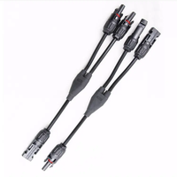 Entrega rápida Conectores de panel de energía fotovoltaica solar Cable IP67 Macho Mini Usb Hembra Tablero Cobre plateado