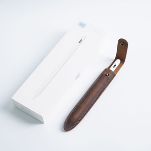 Étui pour <span class=keywords><strong>Apple</strong></span> Pencil 2 en cuir Crazy Horse rétro, durable, léger, protecteur, pour stylet d'écriture manuscrite - Product Image 4