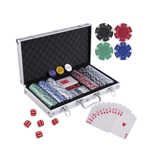Juego <span class=keywords><strong>de</strong></span> <span class=keywords><strong>fichas</strong></span> <span class=keywords><strong>de</strong></span> póquer OEM 300 Texas Hold'em con estuche <span class=keywords><strong>de</strong></span> aluminio que incluye <span class=keywords><strong>fichas</strong></span> y distribuidor - Product Image 2