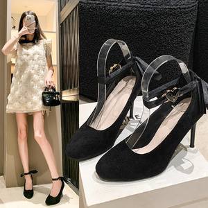 Zapatos de Mujer Primavera/Otoño 2025, Nuevos Tacones de Aguja con Punta en Pico y Lazo, Elegantes y Modernos - Product Image 2