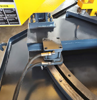 Ensemble d'angle hydraulique robuste 0-45 ° 60 ° pour scie à ruban à tête d'onglet de coupe en acier composants de noyau de moteur scie à ruban à angle mécanique