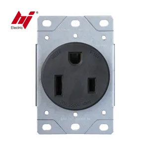 50A 250V 6-50R Industrial Flush Mounted Receptacle Welding Receptacle