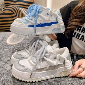 Chaussures De Style Marche Trendy Flat Shoes Women High Platform Mujer Sneakers Casual Shoes - Product Image 3