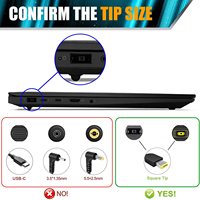 Adaptor AC catu daya pengisi daya Laptop Pin USB kotak kuning 135W 20V 6,75 A cocok dengan UNTUK Lenovo/Thinkpad