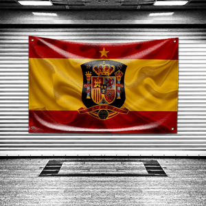 Banderas personalizadas del equipo nacional de fútbol de <span class=keywords><strong>España</strong></span> para decoración de dormitorio, tapicería para colgar en la pared, decoración de habitación, banderas divertidas para exteriores de 3x5 pies - Product Image 2