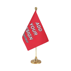Dapat disesuaikan dekorasi kantor & Rumah bisnis pribadi gaya tegak bendera meja dengan tiang dan dasar promosi bendera meja Bagetu - Product Image 1