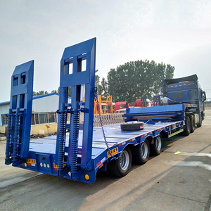 Remolque de Plataforma Baja de 3 Ejes y 50 Toneladas, 12 Ruedas, Acero de Alta Resistencia, Fabricado en China - Product Image 5