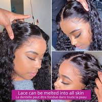 Cheveux Brésiliens en Gros 13x6 Transparent pour Perruques Lace Front 50 Pouces Cheveux Humains Vierges Pré-Pluckés
