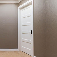 Vente en gros d'usine Portes de chambre à coucher Conception moderne de porte simple d'entrée en bois Portes d'entrée en bois