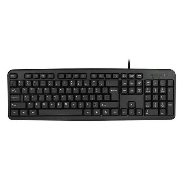 Wholesale 104-Key Wired Office Keyboard with USB Interface Standard Membrane Design for Desktop Use New in Stock