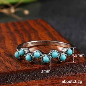 Anello Minimalista a Fascia Lineare per Donne, Impilabile, Accessorio Moda Quotidiana per Ufficio - Product Image 4