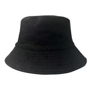 Vente en gros <span class=keywords><strong>de</strong></span> logo personnalisé en caoutchouc Seau en polyester noir à séchage rapide Chapeau <span class=keywords><strong>de</strong></span> plage Chapeau <span class=keywords><strong>de</strong></span> pêcheur Chapeau <span class=keywords><strong>de</strong></span> seau en tissu serviette - Product Image 3