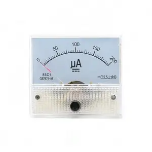 DC Pointer Current Meter Panel 50uA 100uA 200uA 300uA 500uA AMP Gauge Current Mechanical Ammeters 85C1