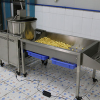 Grandes, moyennes et petites machines à pop-corn Machines à pop-corn verticales à gaz Étals à débit entièrement automatiques Grands fabricants de produits