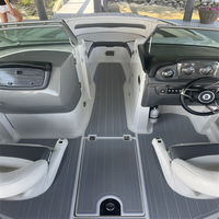 Tapis de pont en mousse EVA imitation teck pour plateforme de bain et cockpit de bateau, style SeaDek MarineMat, auto-adhésif, pour Chaparral 246 SSI 2014
