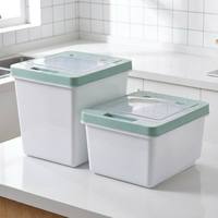 Contenitore per Riso in Plastica PP con Coperchio a Scatto, Ermetico, Anti-Insetti, Trasparente, Grande Capacità, per Uso Quotidiano in Cucina, Vendita all'Ingrosso