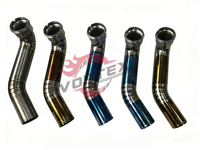 Vortex Titanium 1.2mm Tebal Downpipe Mewah Universal Knalpot M340i M440i M240i B58 G20 G22 G28 G42 2019-2025 Katup OEM Halus