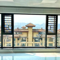Fenêtres en aluminium avec protection UV, verre vitré, installation de luxe pour villa, qualité supérieure, vente en gros