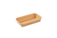 Vente en gros de barquettes à sushi écologiques jetables biodégradables résistantes en papier kraft, boîte carrée pour l'emballage de plats à emporter