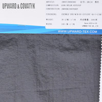 Veste anti-uv coupe-vent Nylon 20D 407T hydrofuge fourni en usine Tissu anti-rides tissu teint anti-rides