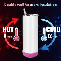 Mossion Speaker musik untuk cangkir 20oz sublimasi baja tahan karat dinding ganda terisolasi vakum LED dilepas