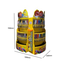 Étagère de présentation de bonbons en vrac sur pied, en métal et en plastique, personnalisée, grande taille, présentoir de sucre en vrac