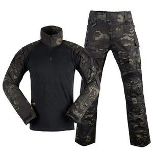 Trajes Tácticos de Camuflaje YAKEDA G3, Camiseta Táctica de <span class=keywords><strong>Manga</strong></span> <span class=keywords><strong>Larga</strong></span> Ripstop y Pantalones, Uniforme de Combate Tipo Frog para Hombre - Product Image 2