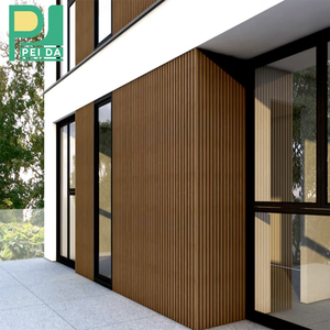 Revêtement mural extérieur en WPC durable pour la décoration de façade de bâtiment et <span class=keywords><strong>bardage</strong></span> extérieur imperméable - Product Image 2