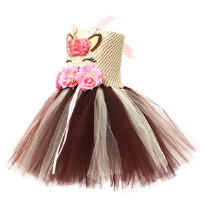 जन्मदिन की पार्टियों के लिए लड़कियों के लिए यूनिकॉर्न रूफल्स पोशाक और 2-12 वर्षों के लिए छुट्टी पार्टी - Product Image 4