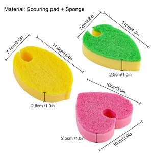 Éponges de cuisine double face grandes et résistantes pour le nettoyage de la vaisselle, non abrasives, pour lave-vaisselle, tampons à récurer - Product Image 4