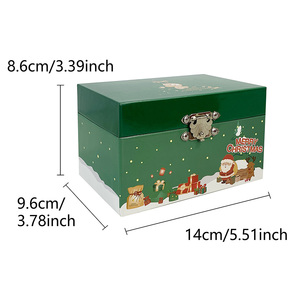 <span class=keywords><strong>Boîte</strong></span> <span class=keywords><strong>à</strong></span> musique rotative personnalisée en papier écologique, fabriquée directement par l'usine Yiyu, manivelle manuelle, carrousel, cadeaux de Noël en gros - Product Image 2