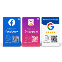 Panneau de table NFC Ntag215 RFID 13,56 MHz en forme de L avec affichage de code QR, étanche et résistant aux intempéries, design personnalisable pour restaurants