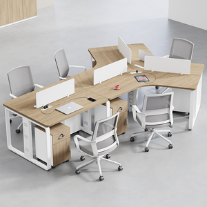 Combinazione Scrivania e Sedia per Ufficio del Personale Shuo Ran, Design Semplice e Moderno con Scrivania per <span class=keywords><strong>Computer</strong></span> per Dipendenti - Product Image 6