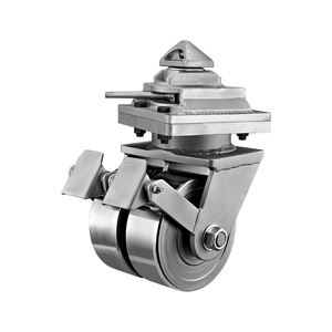 Bánh xe xoay đôi bằng thép rèn siêu bền 6/8/10/12 inch dùng cho container vận chuyển - Product Image 4